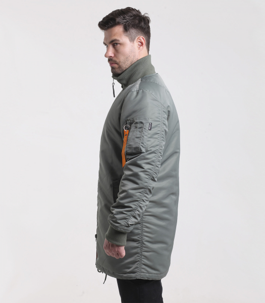 Куртка Бомбер B-17 Long Turbo Olive/Orange apolloget