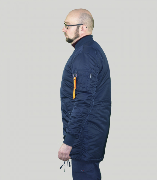 Куртка бомбер B-17 Long REP BLUE/ORANGE