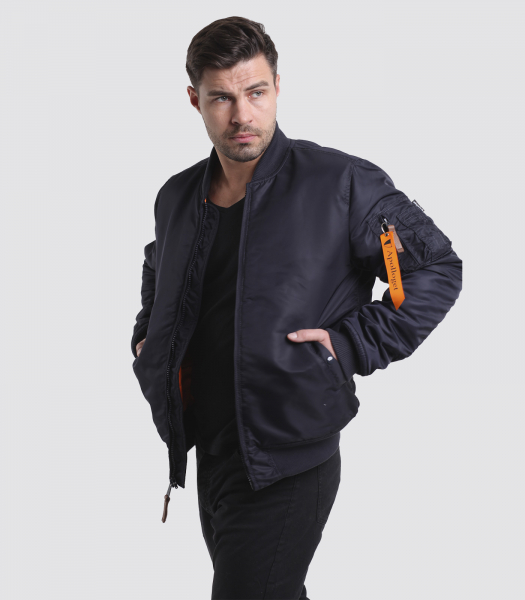 Куртка Бомбер B-17 INK/Orange apolloget