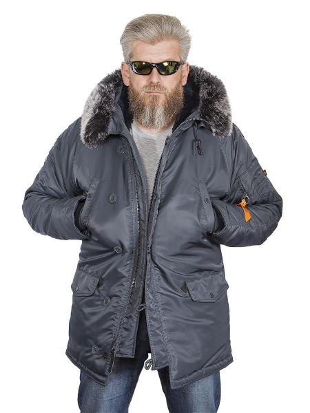 Аляска Парка N-3B HUSKY Steel Blue Nord Storm