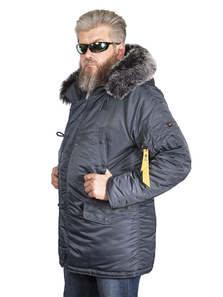 Аляска Парка N-3B HUSKY Steel Blue Nord Storm