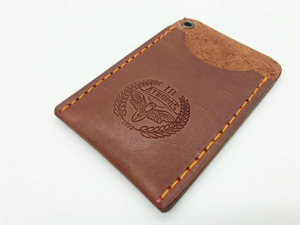 Card Holder с люверсом светло коричневый
