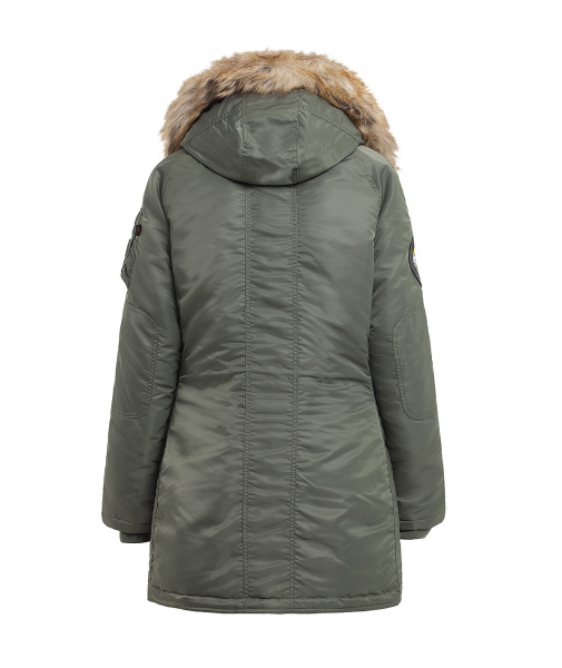 Парка Husky Wmn Sage Green Yellow