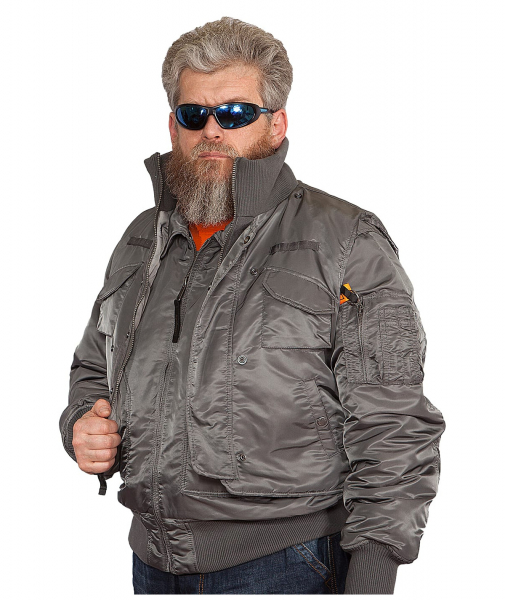 Бомбер AIR FORCE Gun Grey/Gun Metal