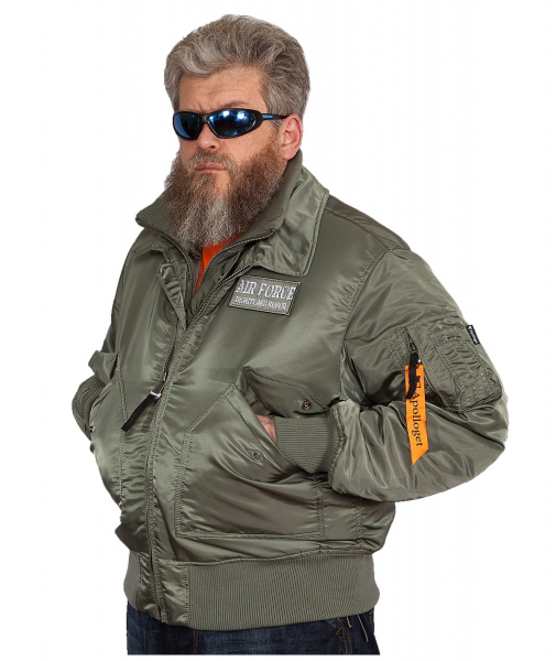 Бомбер AIR FORCE Olive/Olive