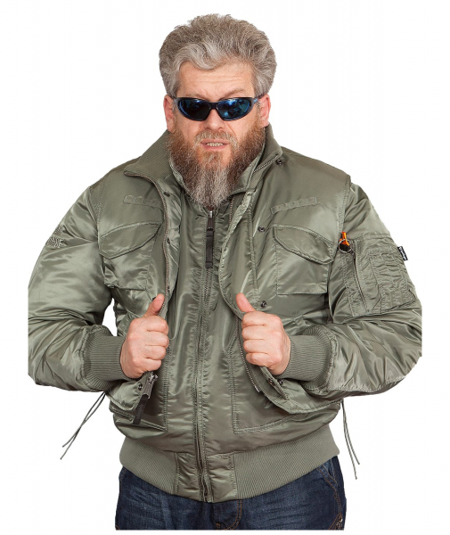 Бомбер AIR FORCE Olive/Olive