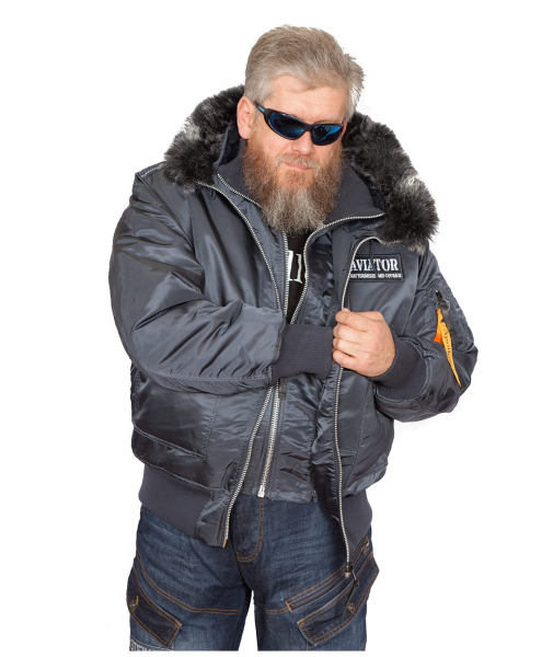 Бомбер AVIATOR HD Steel Blue/Gun Metal