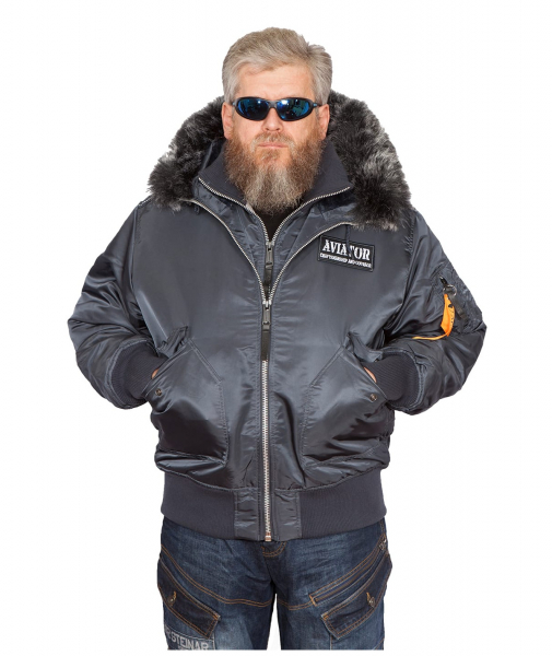 Бомбер AVIATOR HD Steel Blue/Gun Metal