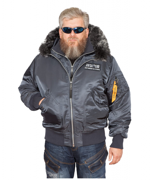 Бомбер AVIATOR HD Steel Blue/Gun Metal