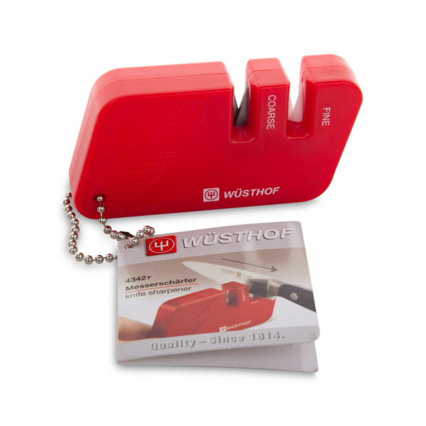 Точилка для ножей, двухуровневая, карманная, цвет красный, серия Sharpeners, WUESTHOF, Золинген, Германия