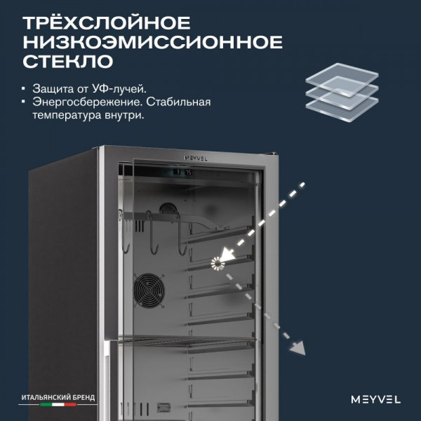 Холодильник для сухого вызревания мяса Meyvel MM-135SR