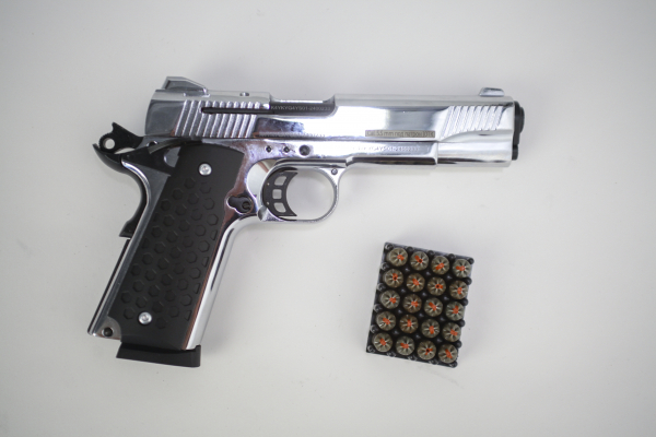 Сигнальный пистолет K1911 KURS Classic кал. 5,5 мм 10ТК хром