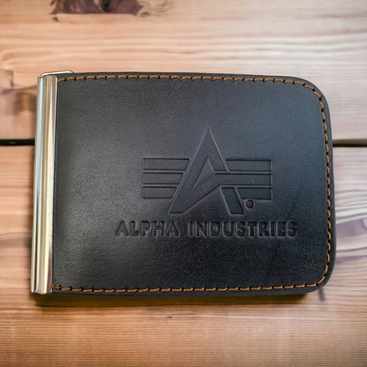 Зажим для денег "Alpha Industries" черный