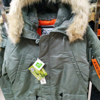 Куртка Аляска N3B Olive/Orange NORD STORM