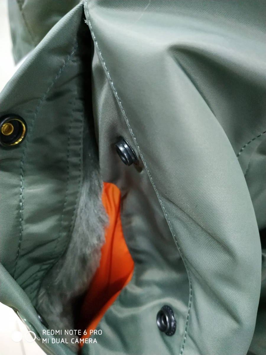 Куртка Аляска N3B Olive/Orange NORD STORM — изображение 3