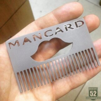 Расческа для усов и бороды Man Card Титановая