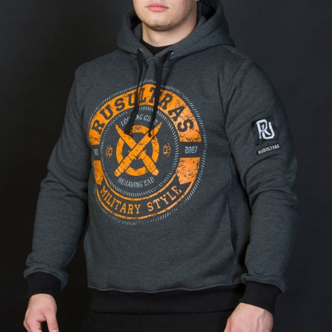 Толстовка Hooded Crossbar ЦВЕТ: Антрацит