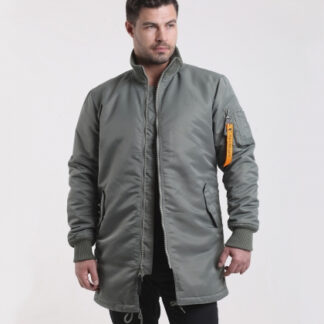 Куртка Бомбер B-17 Long Turbo Olive/Orange apolloget