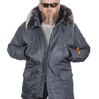 Аляска Парка N-3B HUSKY Steel Blue  Nord Storm