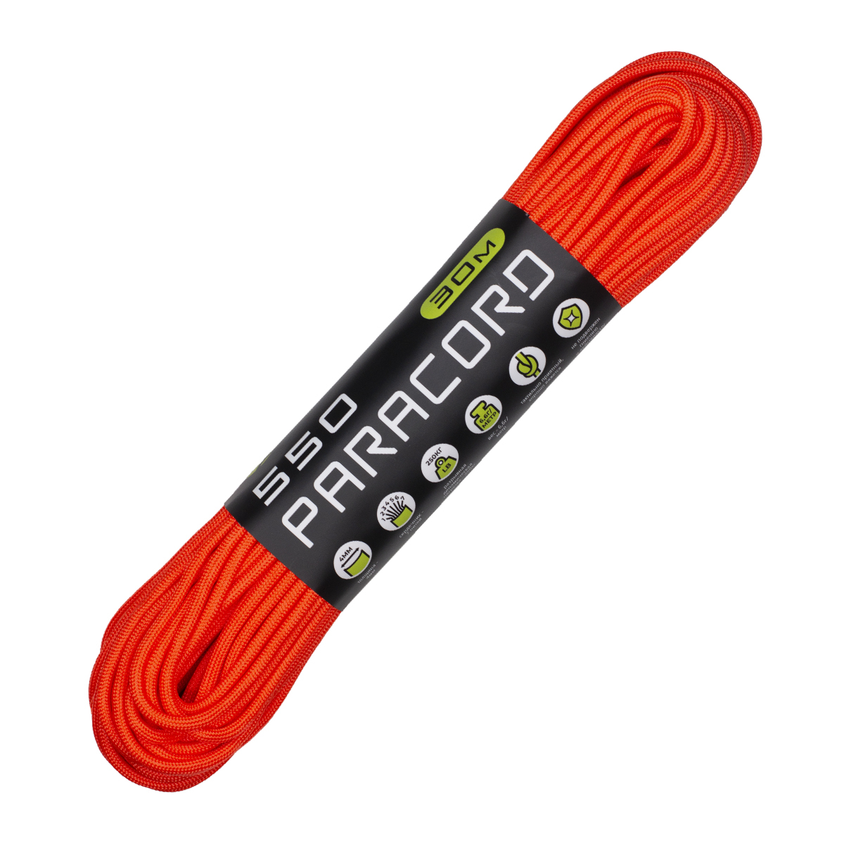 Паракорд 550 CORD nylon 30м (neon orange)