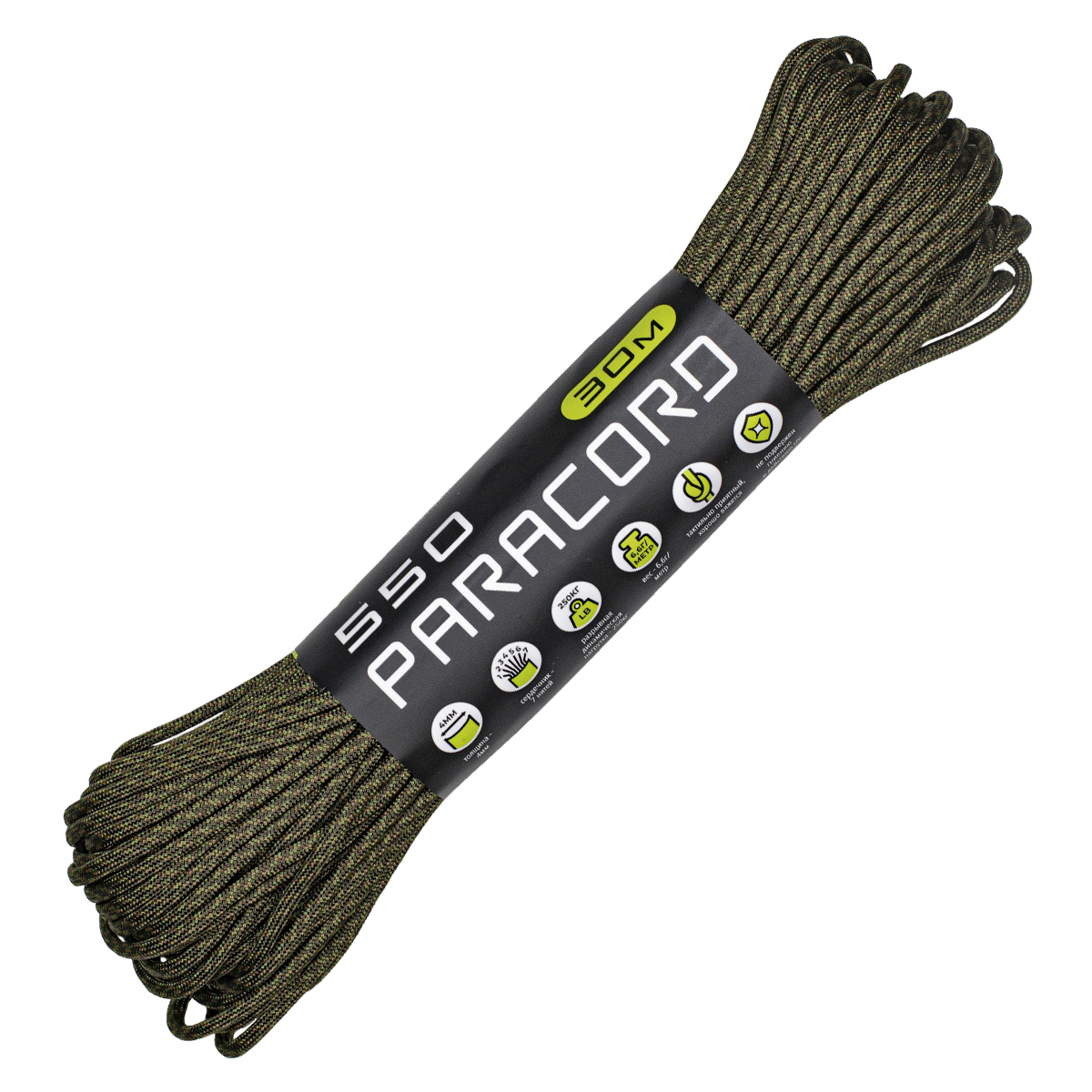 Паракорд 550 CORD nylon 30м (tactic kot)