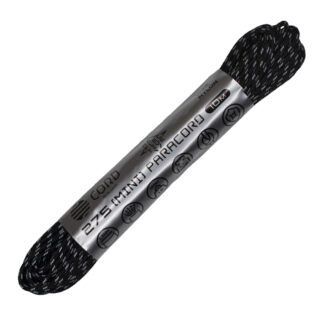 Паракорд 550 CORD nylon 10м световозвращающий (black)