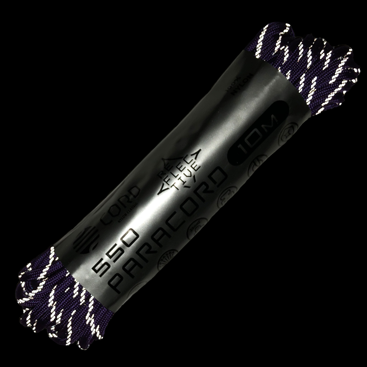 Паракорд 550 CORD nylon 10м световозвращающий (purple) — изображение 2