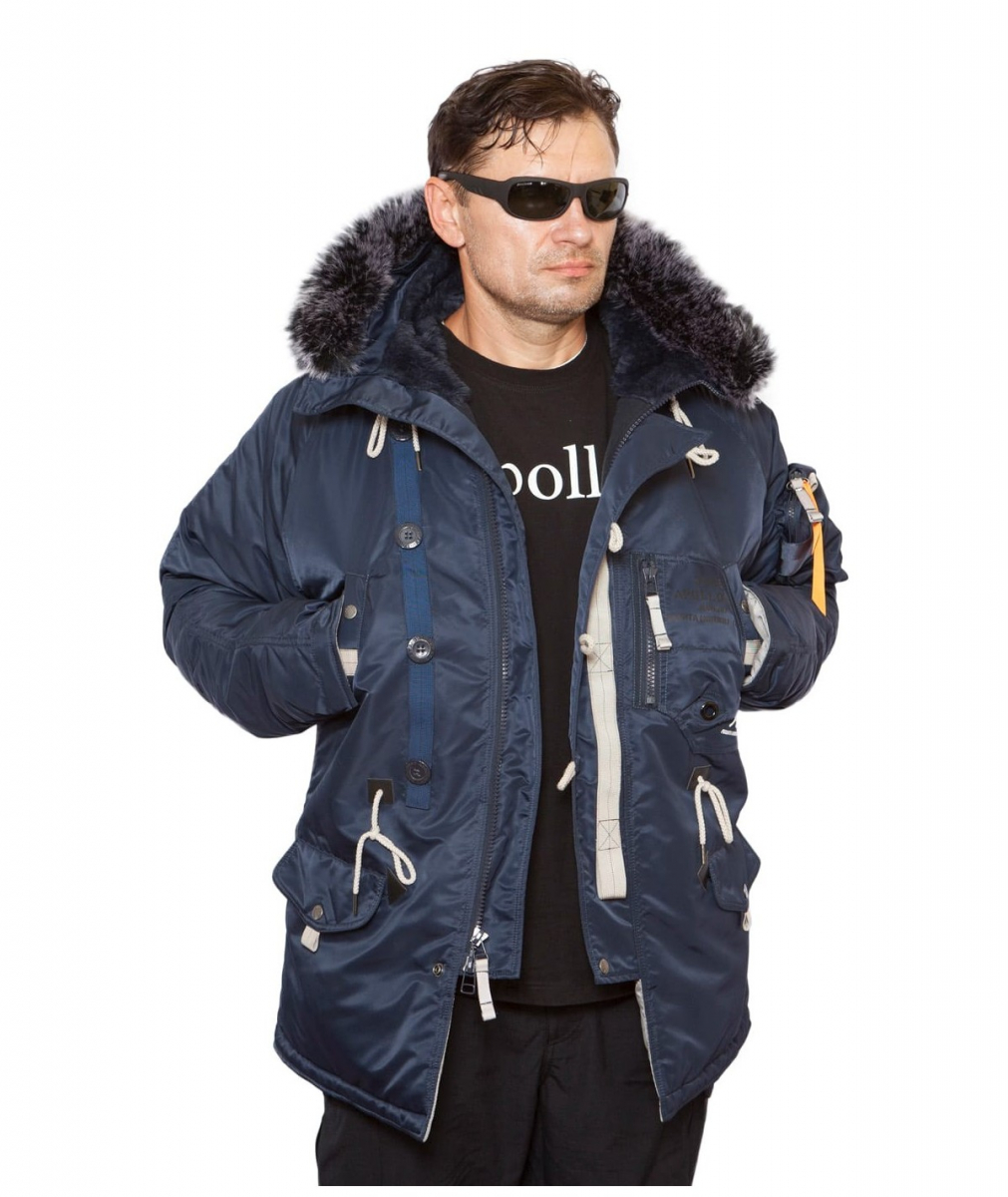 Парка Sapporo Fleece Rep.Blue/Gun Metal