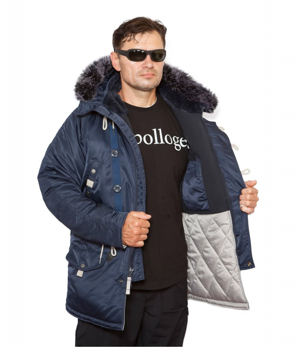 Парка Sapporo Fleece Rep.Blue/Gun Metal — изображение 2