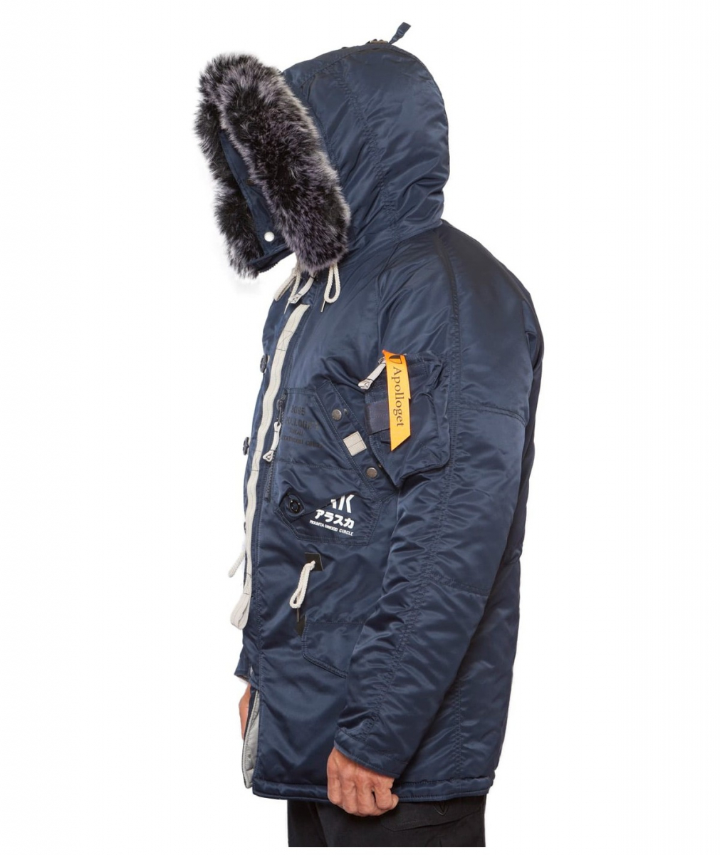 Парка Sapporo Fleece Rep.Blue/Gun Metal — изображение 3