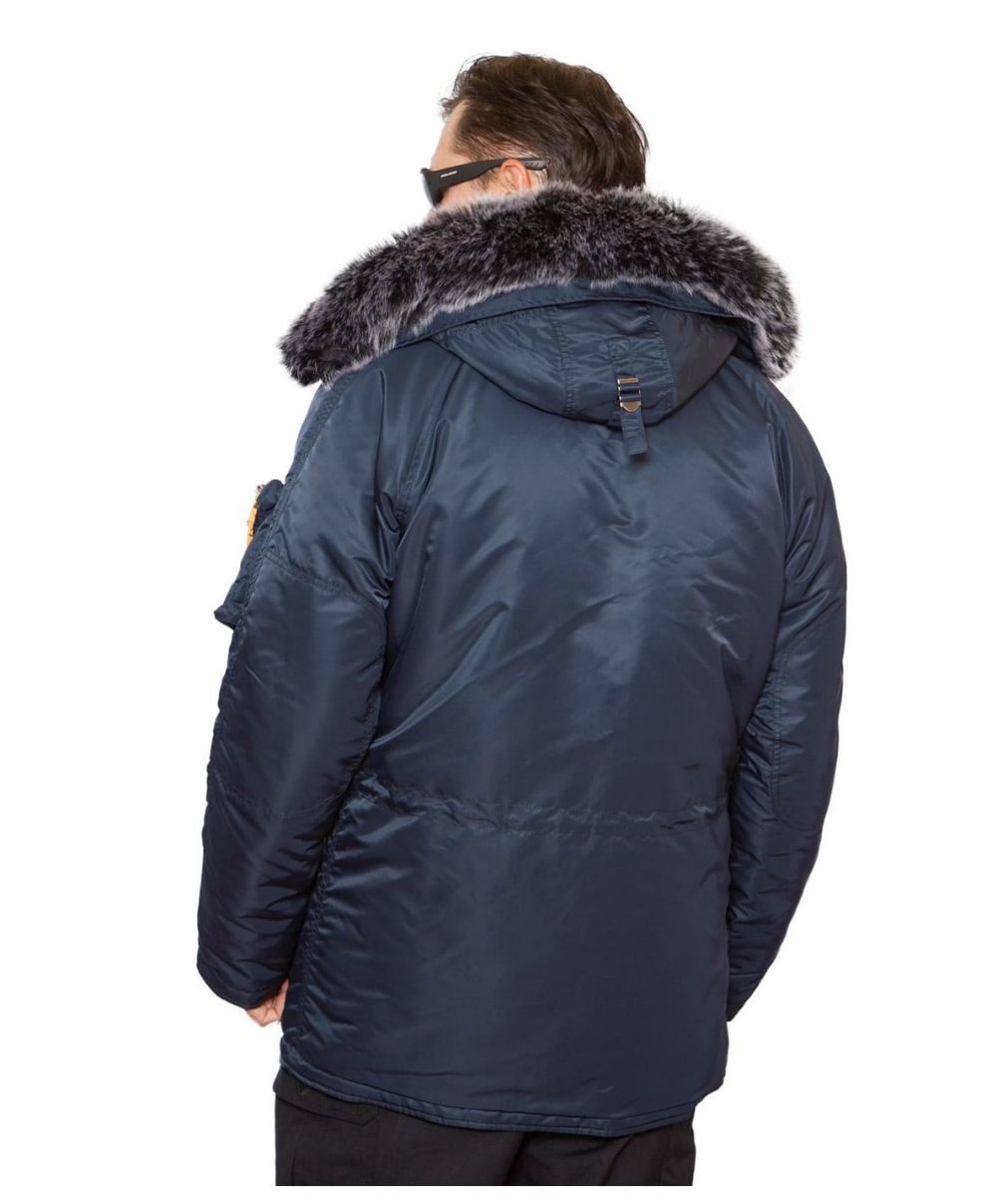 Парка Sapporo Fleece Rep.Blue/Gun Metal — изображение 4