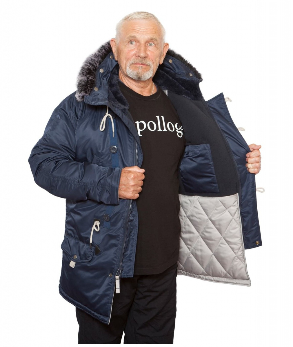 Парка Sapporo Fleece Rep.Blue/Gun Metal — изображение 6