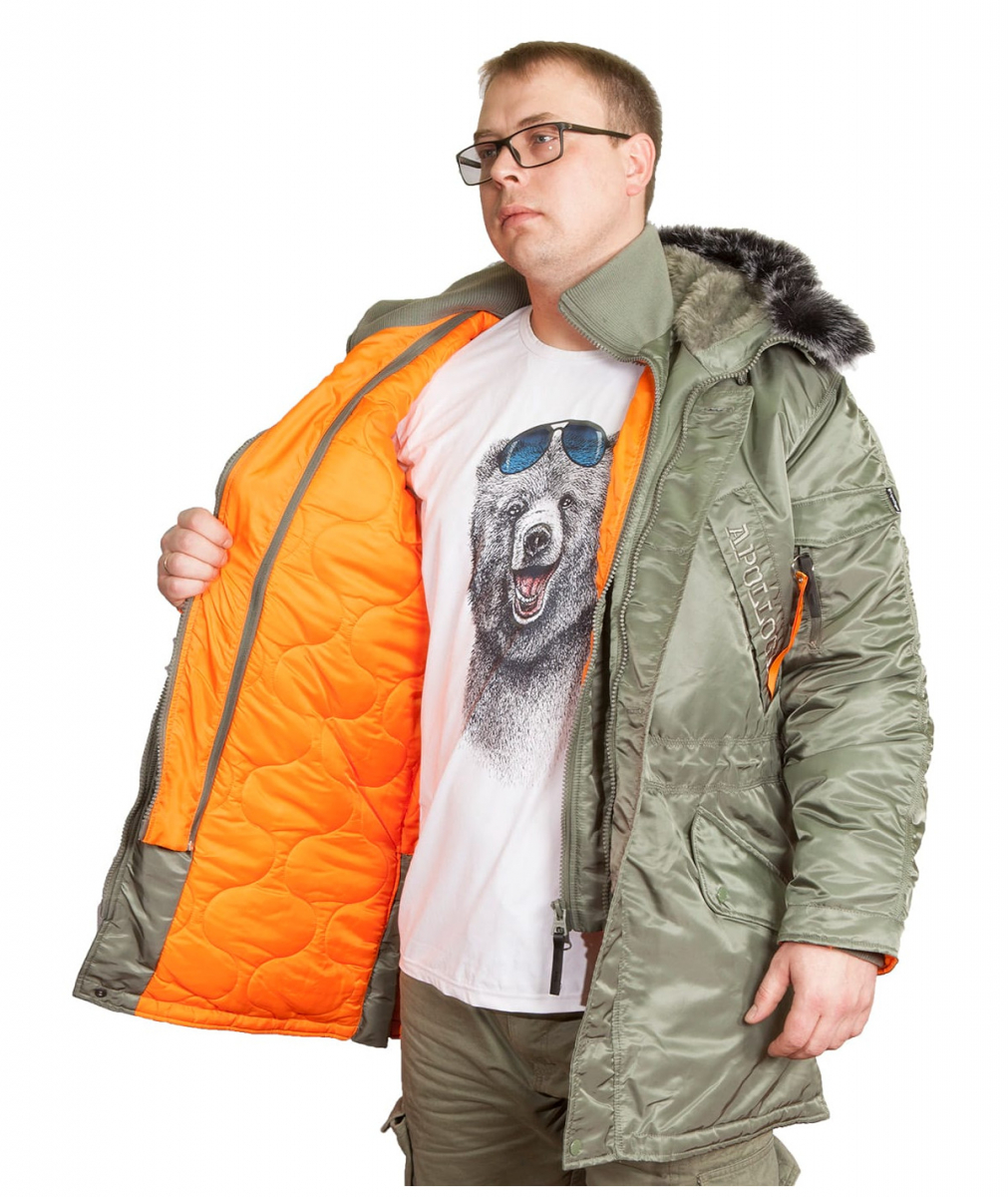 Парка EVERREST Olive/Orange