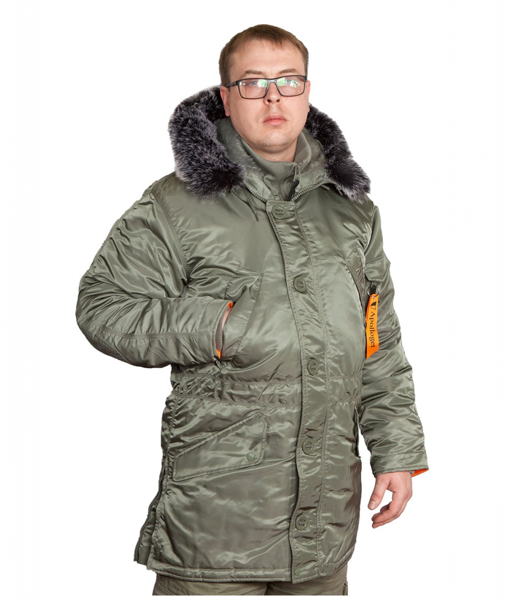 Парка EVERREST Olive/Orange — изображение 3