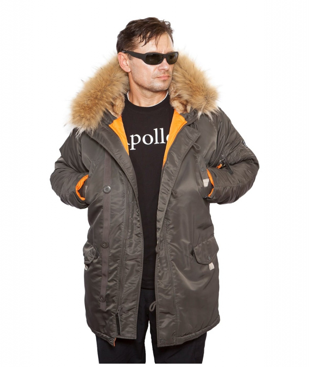 Аляска Парка Husky Long Beluga/Orange Apolloget