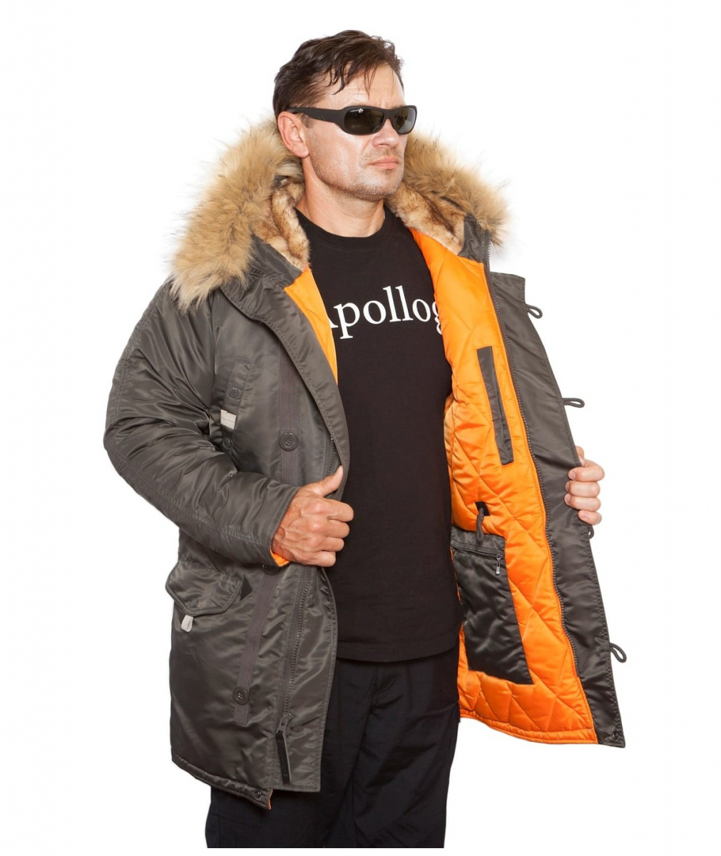 Аляска Парка Husky Long Beluga/Orange Apolloget — изображение 4
