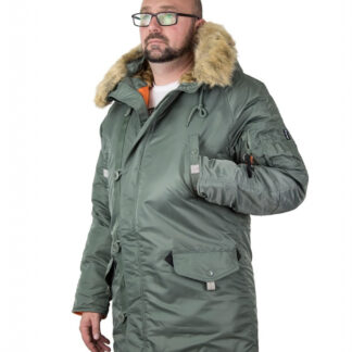 Аляска Парка Husky Long Olive/Orange Apolloget