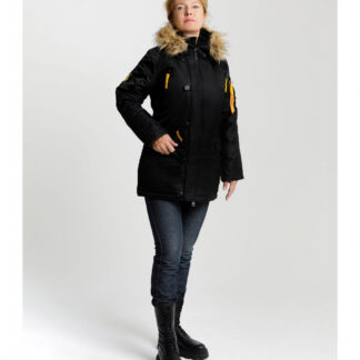 Парка Husky Wmn Black/Yellow