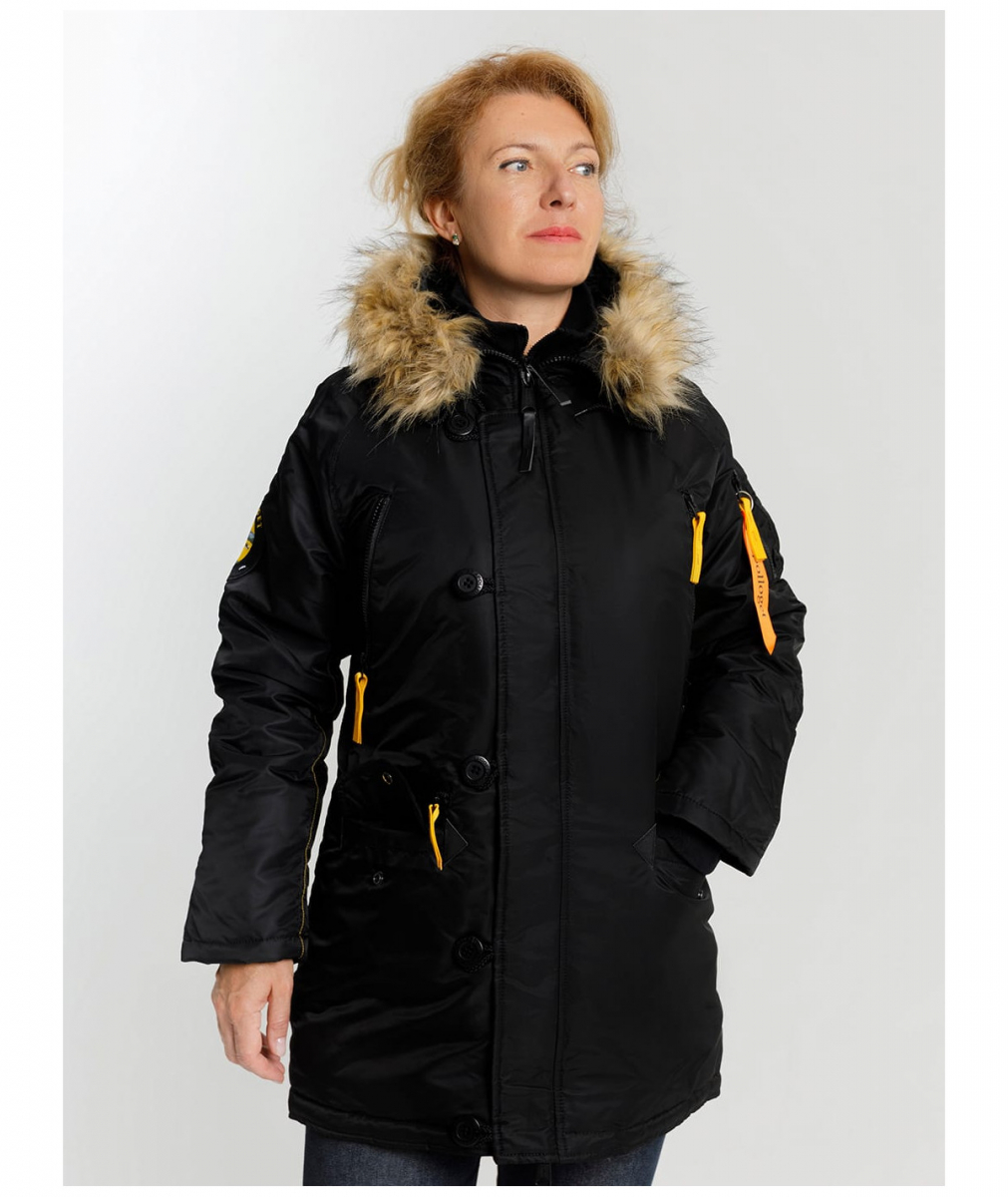 Парка Husky Wmn Black/Yellow — изображение 2