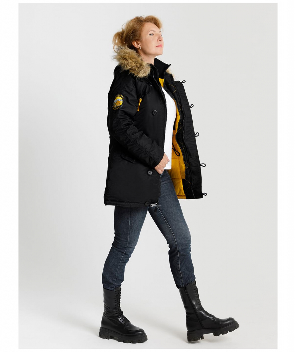 Парка Husky Wmn Black/Yellow — изображение 4
