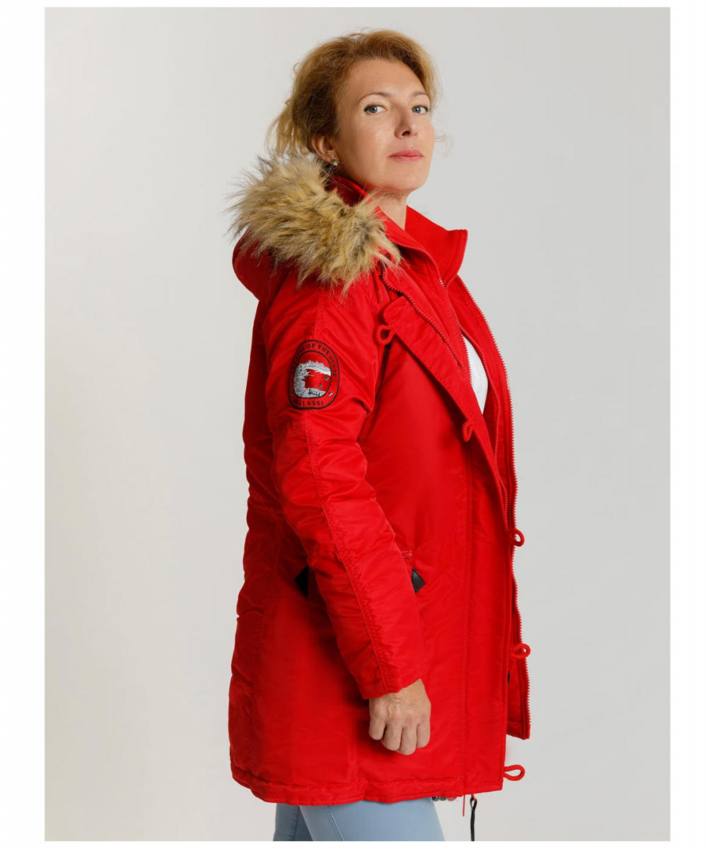 Парка Husky Wmn Flag Red/Flag/Red