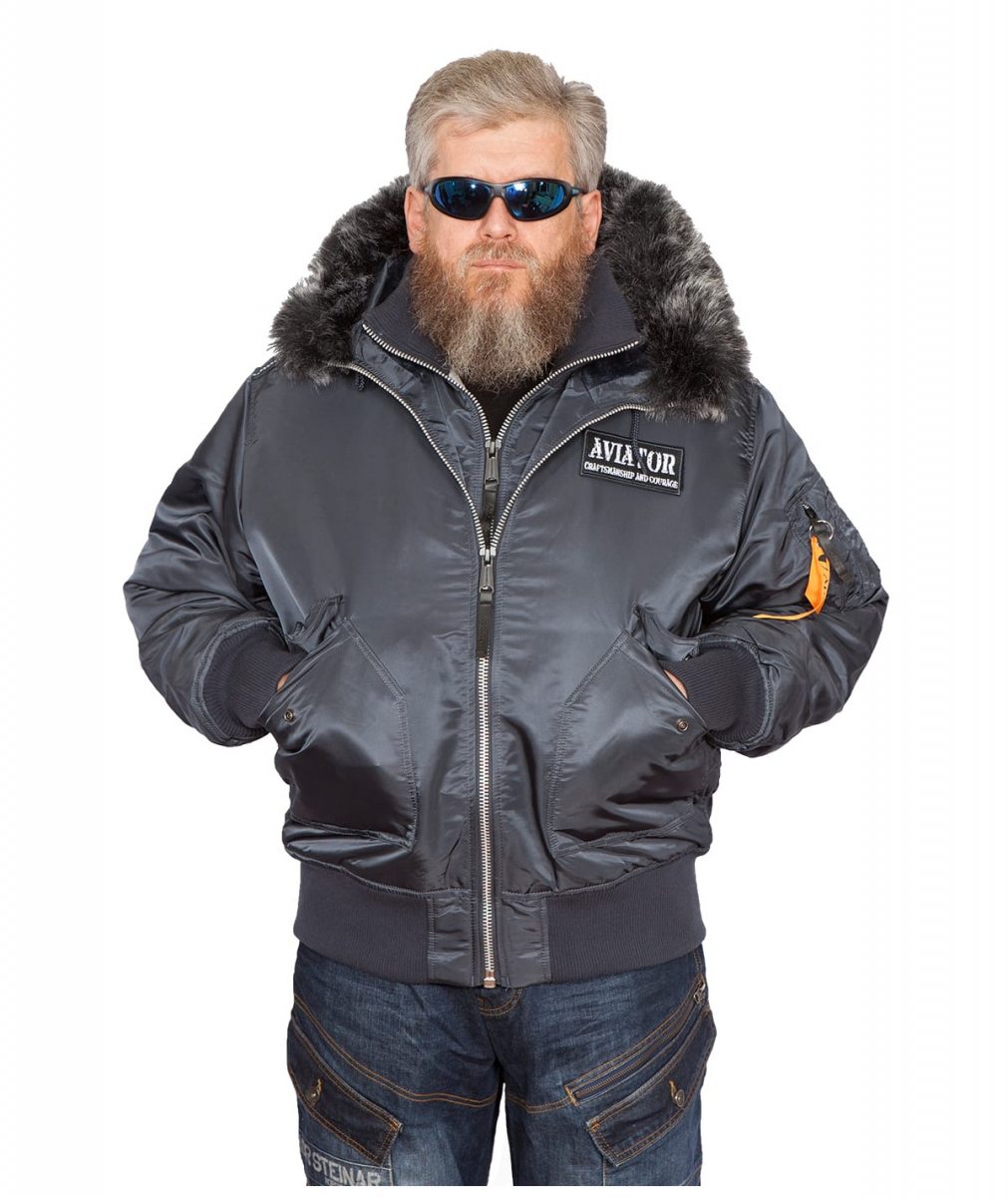 Бомбер AVIATOR HD Steel Blue/Gun Metal — изображение 3