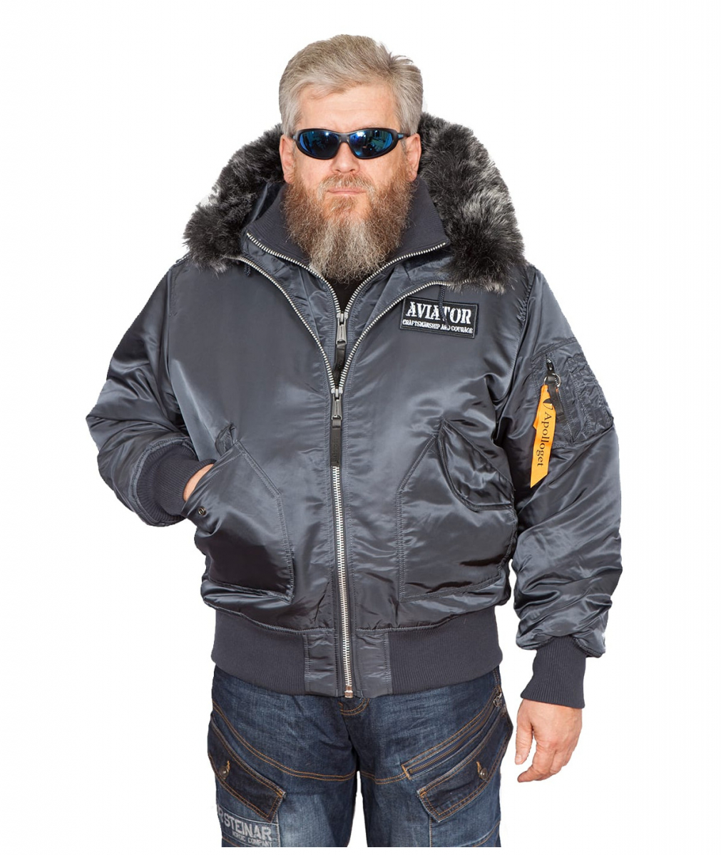 Бомбер AVIATOR HD Steel Blue/Gun Metal — изображение 5