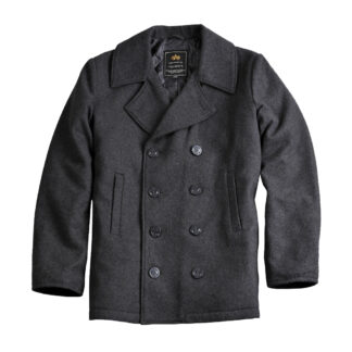 Шерстяное пальто Peacoat USN dark Grey 103133