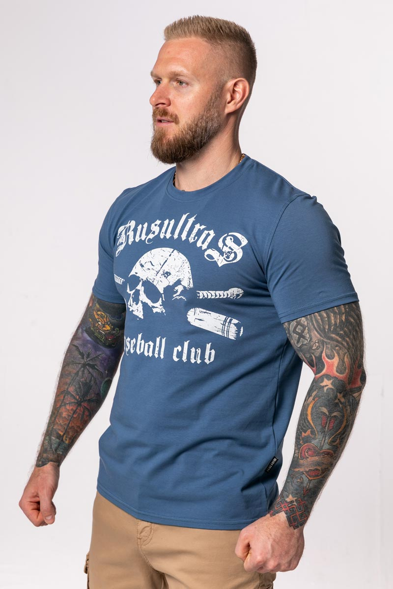 Футболка Rusultras Baseball Club синяя