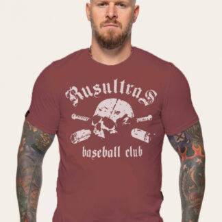 Футболка Rusultras Baseball Club теракотовая