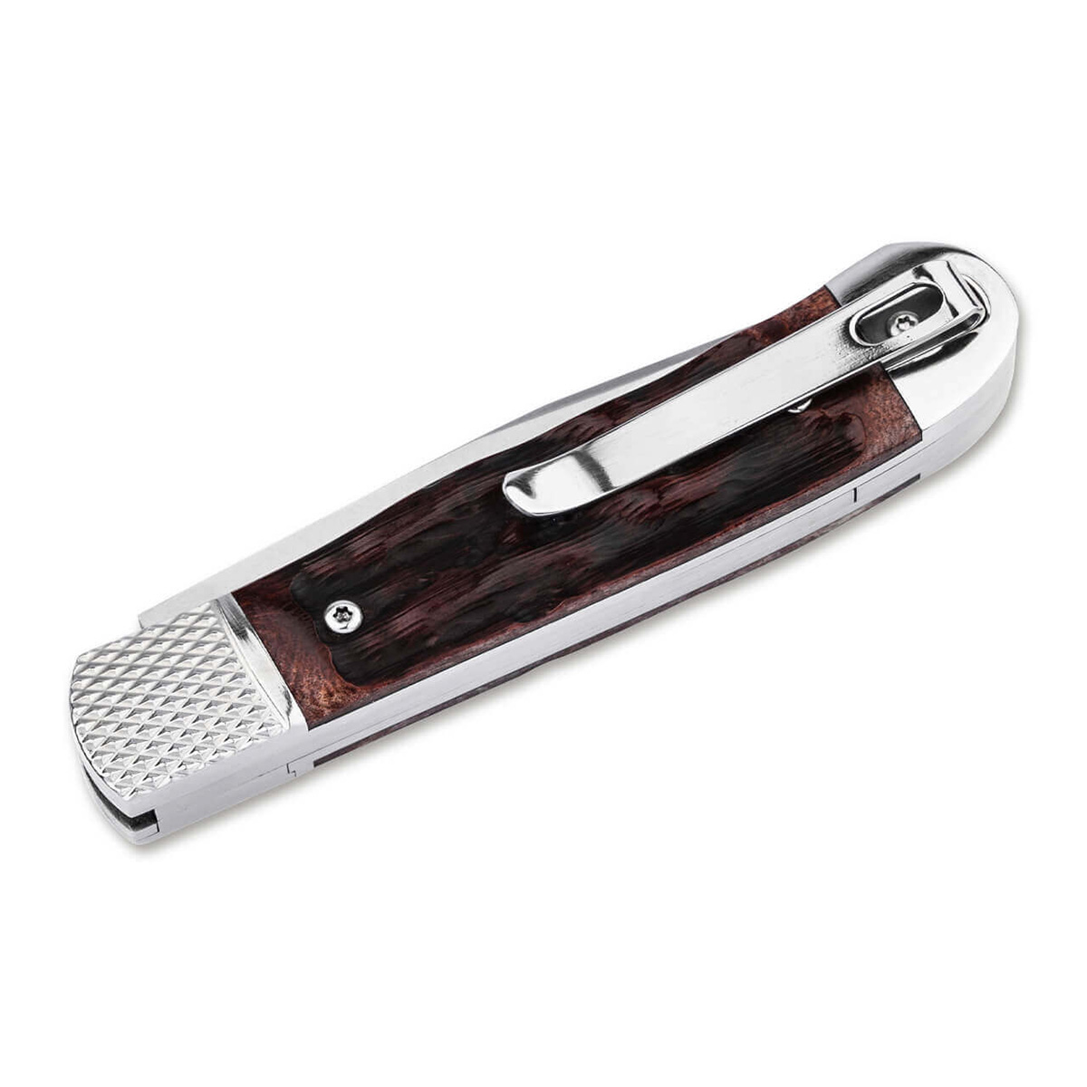 Нож Boker 01BP0029 Hidden Release Trapper Appaloosa Bone — изображение 3