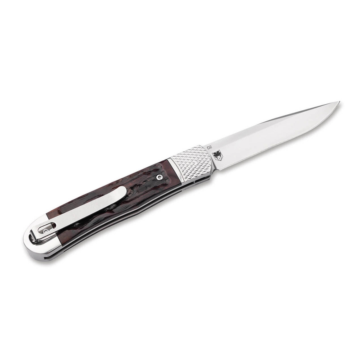 Нож Boker 01BP0029 Hidden Release Trapper Appaloosa Bone — изображение 2