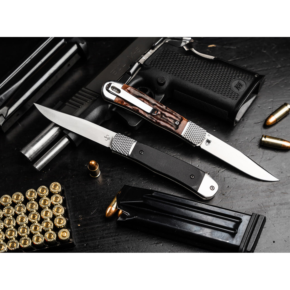 Нож Boker 01BP0029 Hidden Release Trapper Appaloosa Bone — изображение 4