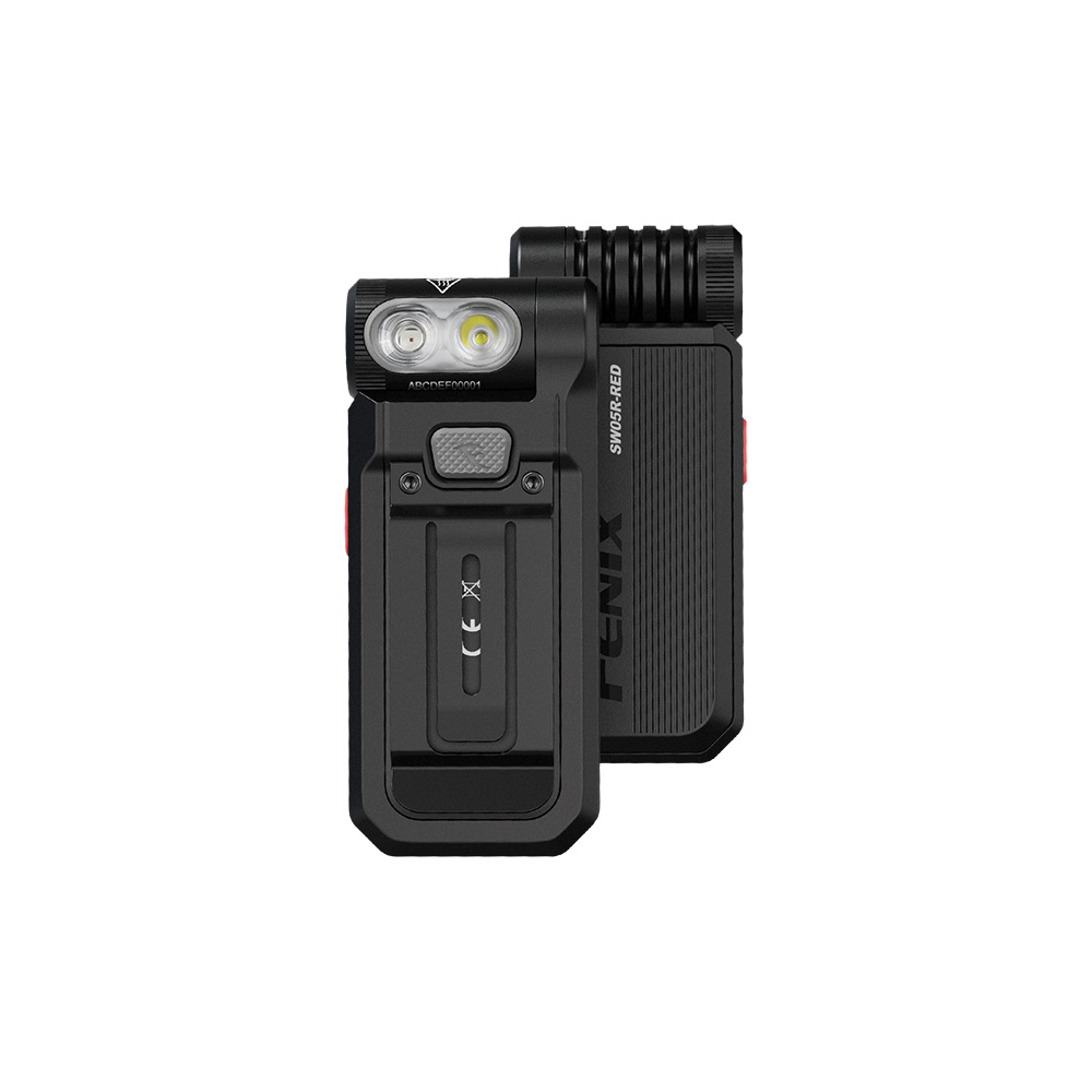 Фонарь Fenix многофункциональный SW05R-RED с красной подсветкой, черный